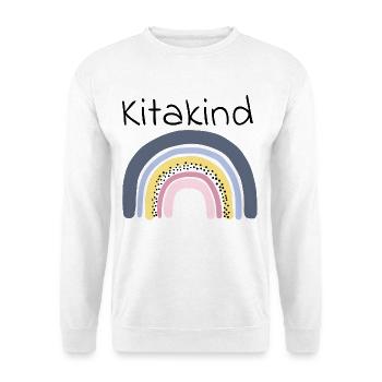 Kitakind Regenbogen - Unisex Pullover - Weiß - Vorne