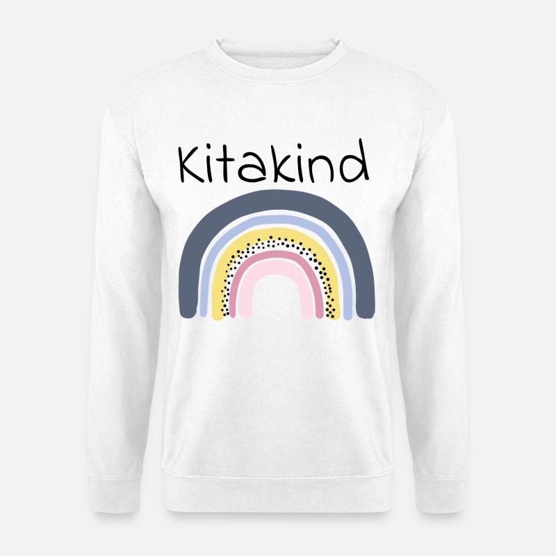 Kitakind Regenbogen - Unisex Pullover - Weiß