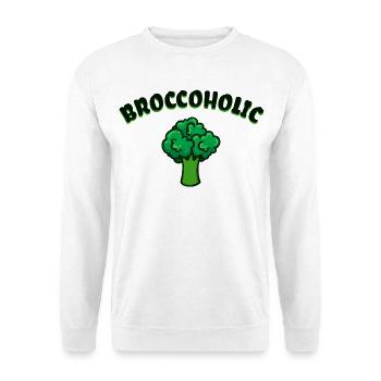 Drôles de phrases Vegan santé - Sweat-shirt Unisexe - blanc - Devant