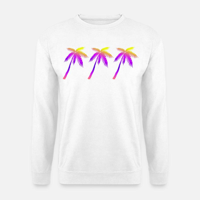 Palmen - Unisex Pullover - Weiß