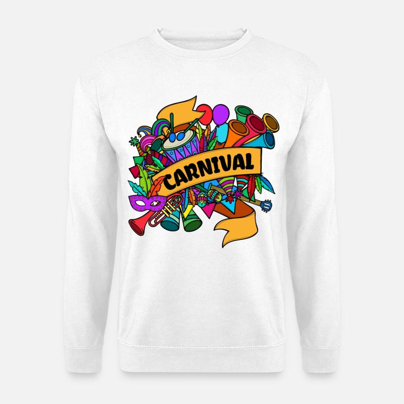 Carnival Masks Carnival Carnival Procession - Unisex Sweatshirt - white