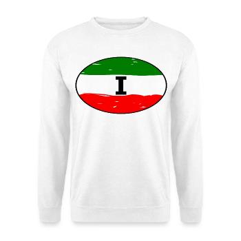 Autocollants Italie - Sweat-shirt Unisexe - blanc - Devant