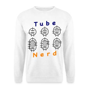 Vacuum Tube Nerd - Unisex Pullover - Weiß - Vorne