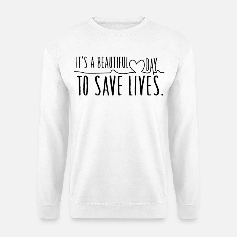 Lebensretter - Unisex Pullover - Weiß
