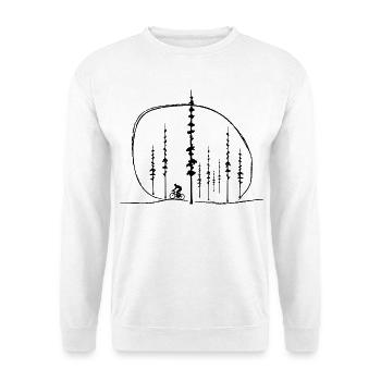 Bike Fans Bergen Tour Nature Sport Gift Idea - Unisex Sweatshirt - white - Front