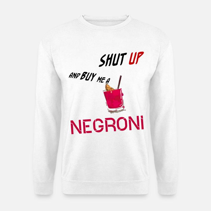 Negroni-Cocktail - Unisex Pullover - Weiß