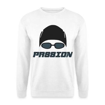 Swimming - Unisex Pullover - Weiß - Vorne