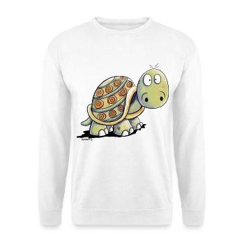 Süße Schildkröten - Schildkröte - Unisex Pullover - Weiß - Vorne