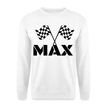 Pour les fans de Max. Course DGP. Drapeau de fin * - Sweat-shirt Unisexe - blanc - Devant