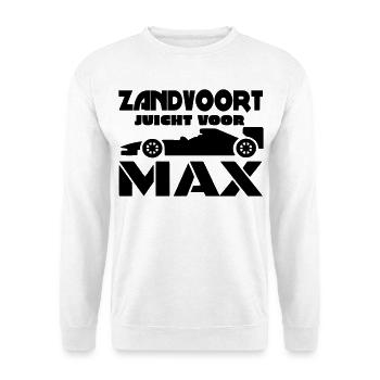 Zandvoort jubelt Max. Speed Rennen # - Unisex Pullover - Weiß - Vorne
