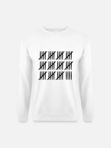 59. Geburtstag Strichliste 59 Jahre alt - Unisex Pullover - Weiß