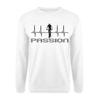 Bike - Sweat-shirt Unisexe - blanc - Devant