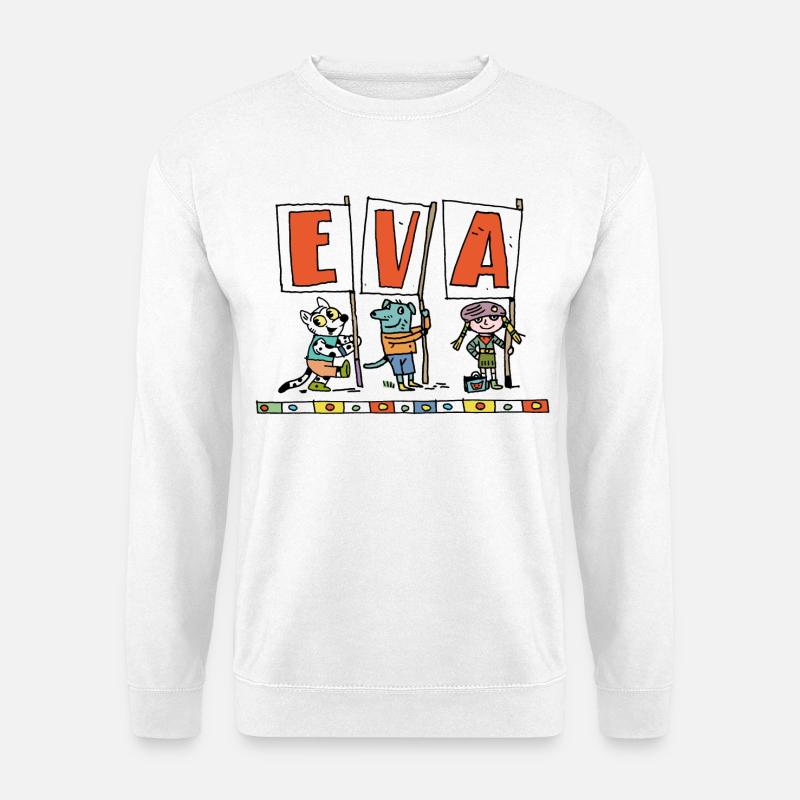 Mädchenname Eva - Unisex Pullover - Weiß