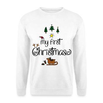 My first Christmas - Unisex Pullover - Weiß - Vorne