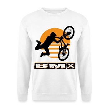 BMX Bike - Unisex Pullover - Weiß - Vorne