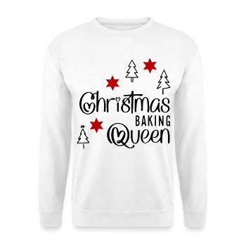 Funny cooking apron for Christmas - Unisex Sweatshirt - white - Front
