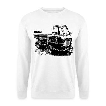 Multivoiture M22 - Sweat-shirt Unisexe - blanc - Devant