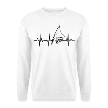 Fischerei Herzlinie - Unisex Pullover - Weiß - Vorne