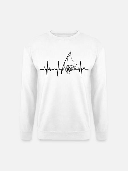 Fischerei Herzlinie - Unisex Pullover - Weiß