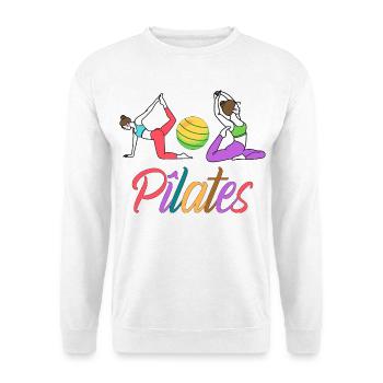 PILATES - Sweat-shirt Unisexe - blanc - Devant
