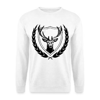 Cerf - Sweat-shirt Unisexe - blanc - Devant