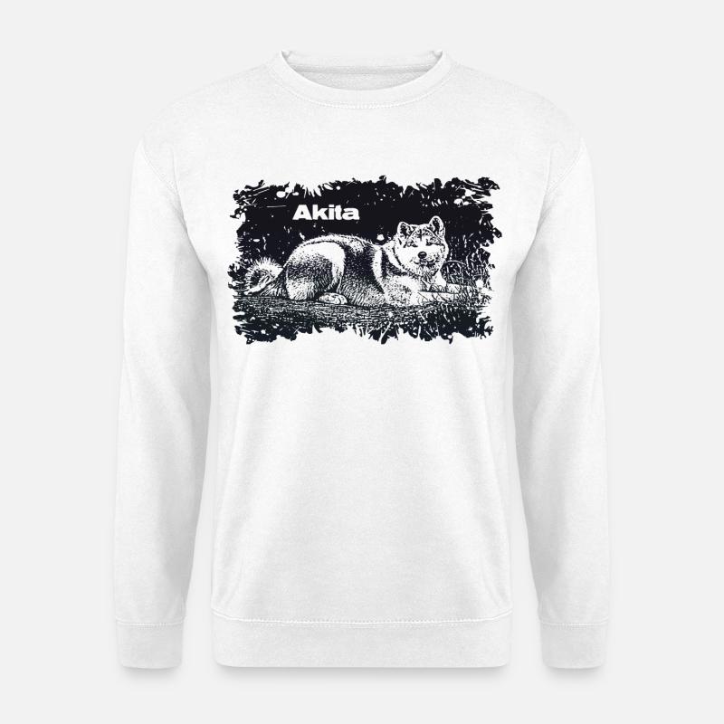 Akita - Unisex Pullover - Weiß