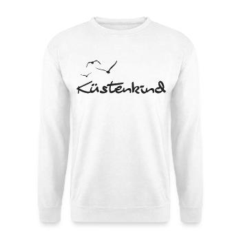 Küstenkind - Unisex Pullover - Weiß - Vorne - Alina (178cm) & Michal (187cm)