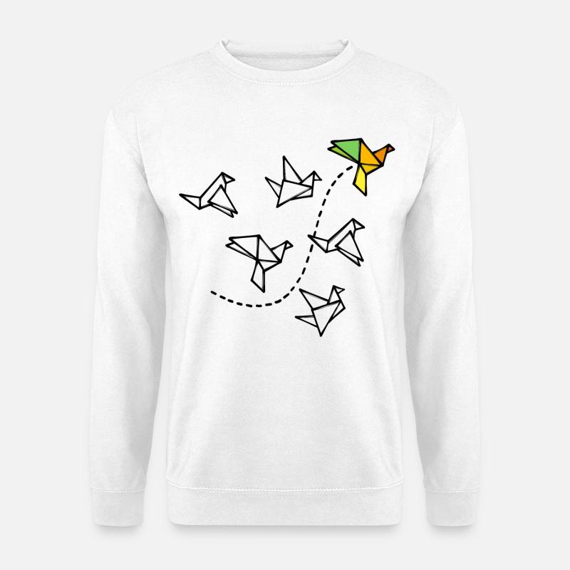Polygon Creative Abstract Art Geometry - Unisex Sweatshirt - white