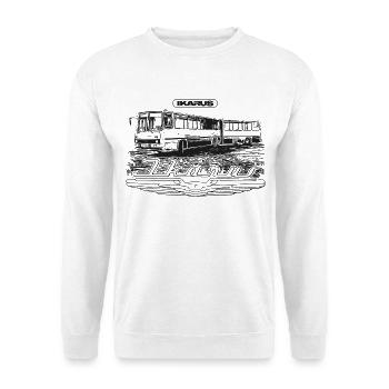 Ikarus - Gelenkbus - Unisex Pullover - Weiß - Vorne