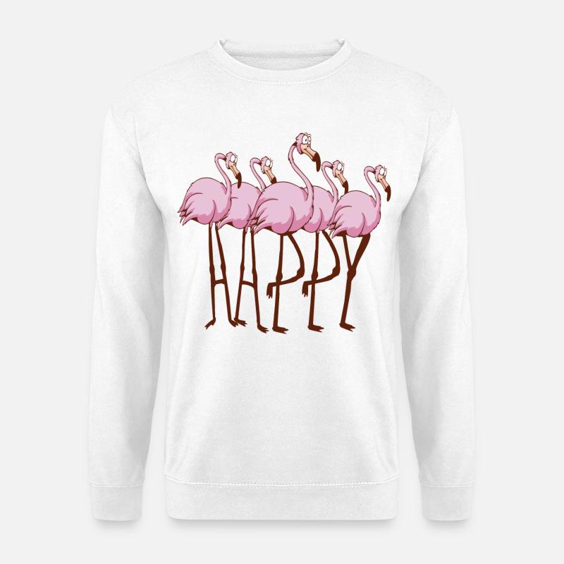 Flamingos - Unisex Sweatshirt - white