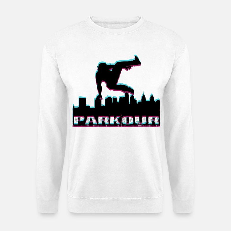 Parkour - Unisex Pullover - Weiß