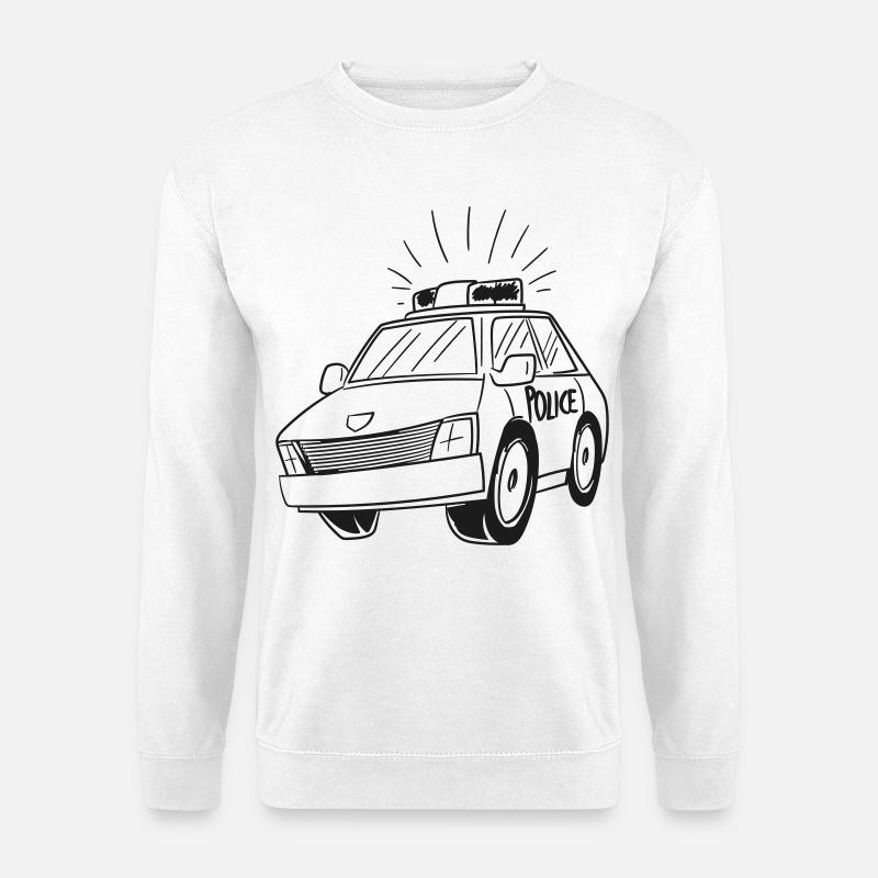 Polizeiauto - Unisex Pullover - Weiß