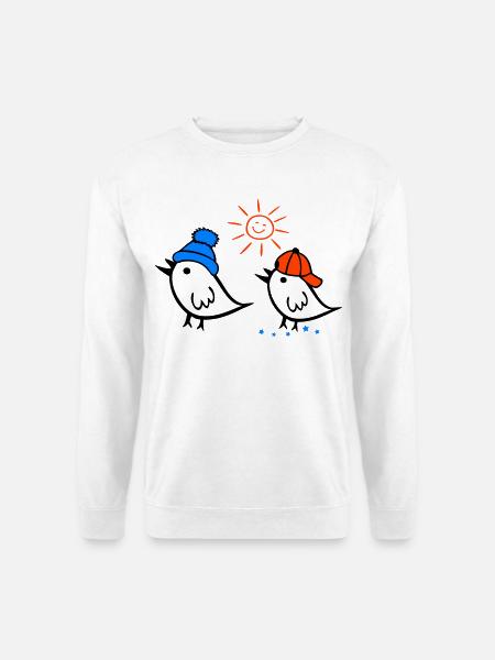 Sparrow, Sun, Spring - Unisex Sweatshirt - white