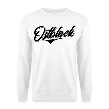 osten ostblock ossi ddr mauer retro vintage shirt - Unisex Pullover - Weiß - Vorne