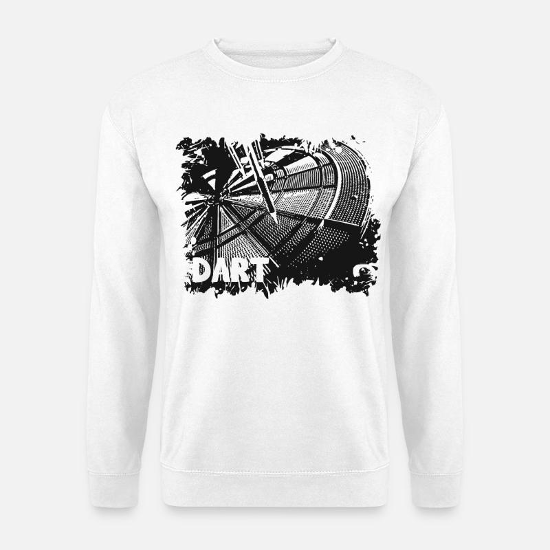 Dartscheibe - Darts - Dartpfeile - Darten - Unisex Pullover - Weiß