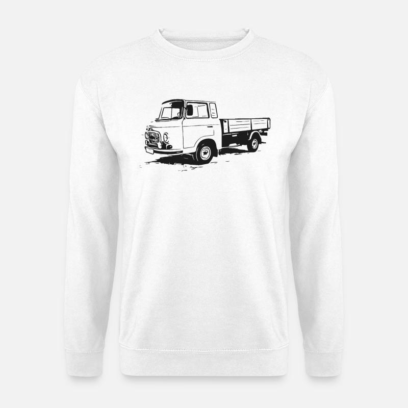 Barkas Pritsche - Pritschenwagen - Unisex Pullover - Weiß