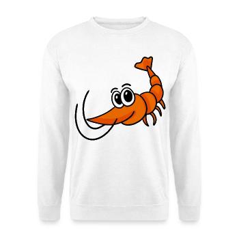 Crevettes crevettes - Sweat-shirt Unisexe - blanc - Devant