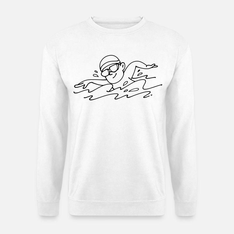 Schwimmer - Unisex Pullover - Weiß