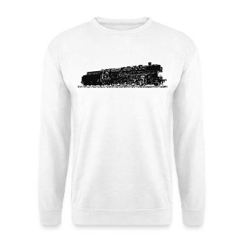 Locomotive à vapeur 44 508 DB - Sweat-shirt Unisexe - blanc - Devant