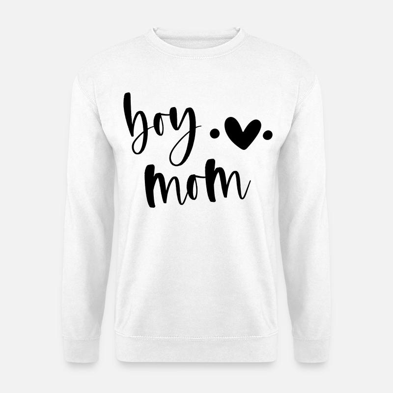 boy mom | Mom | best mom | Gift - Unisex Sweatshirt - white