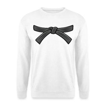 Judo Gürtel Jiu-Jitsu Schwarzgurt Judo 1. Dan Obi - Unisex Pullover - Weiß - Vorne