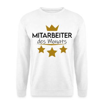 Mitarbeiter des Monats - Unisex Pullover - Weiß - Vorne