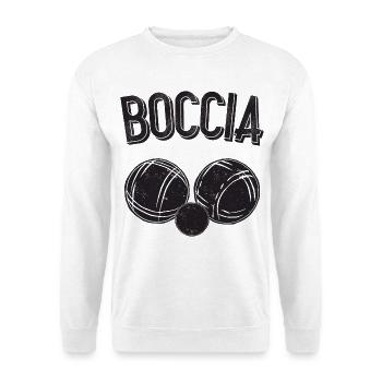 Boccia player clothing with bocce balls Boccia - Unisex Sweatshirt - white - Front