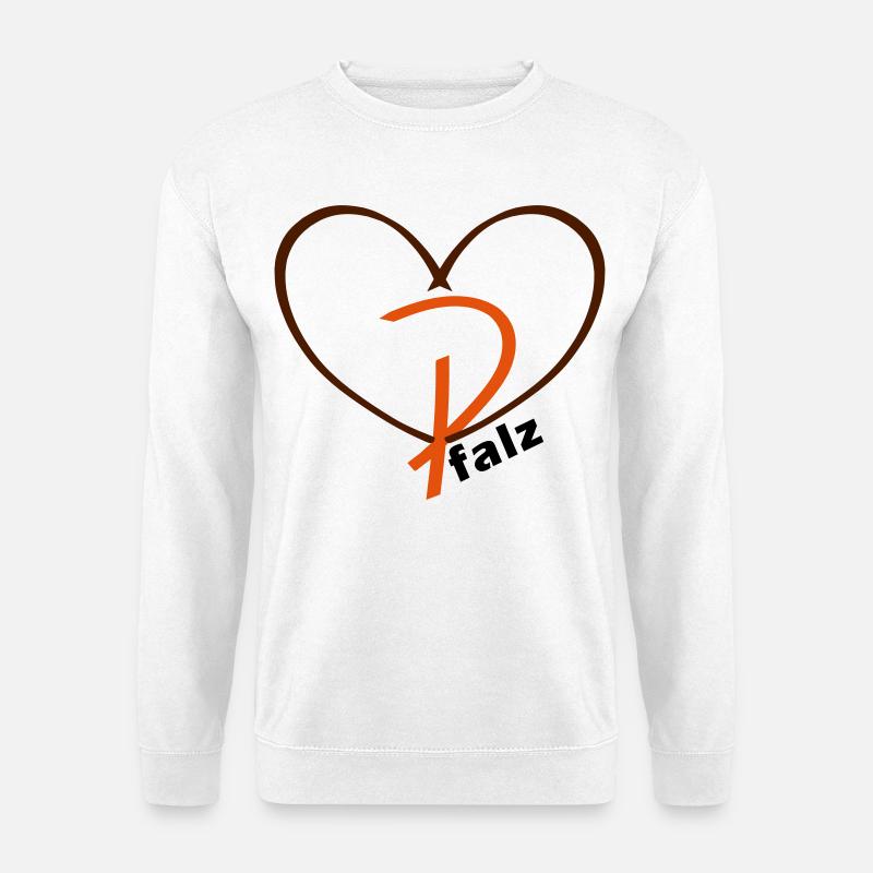 Pfalzlust - Herz der Pfalz - Unisex Pullover - Weiß