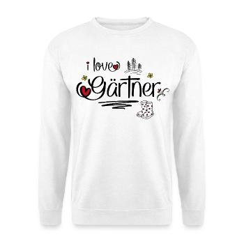 Gärtner - Unisex Pullover - Weiß - Vorne