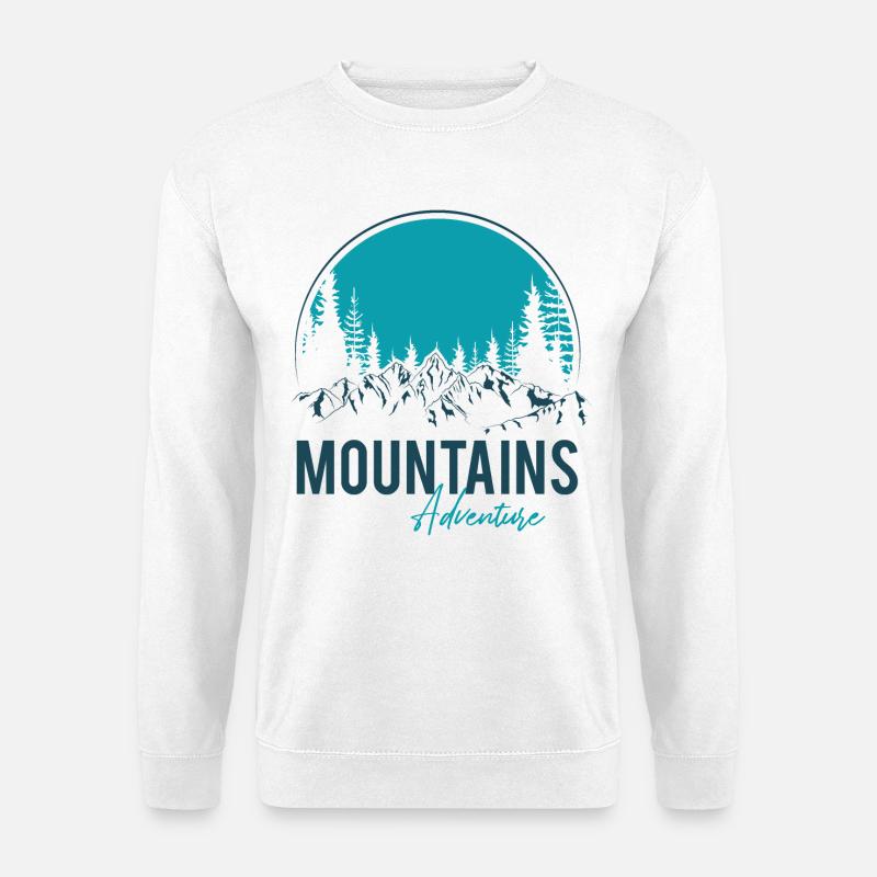Mountains Adventure - Unisex Pullover - Weiß
