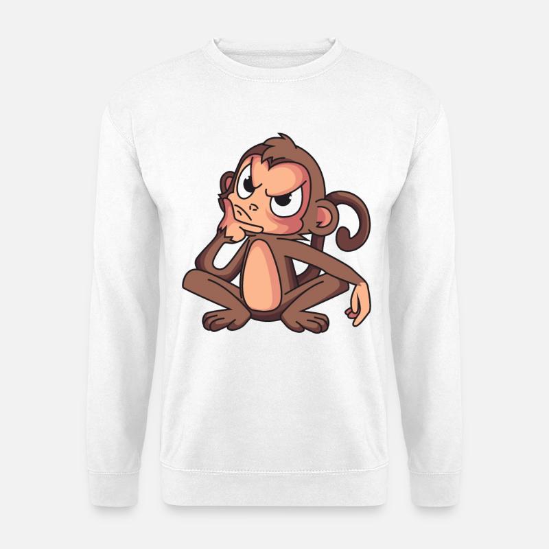 Clever Monkey - Unisex Sweatshirt - white