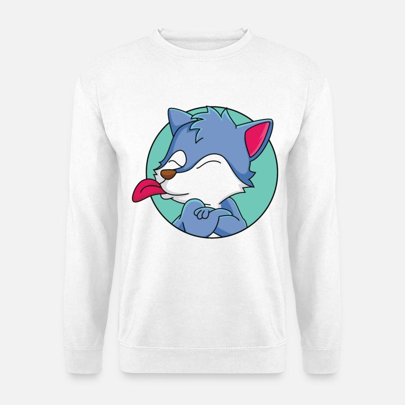 Frecher kleiner Wolf - Unisex Pullover - Weiß