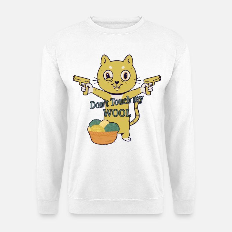 Don't touch my wool! - Unisex Sweatshirt - white