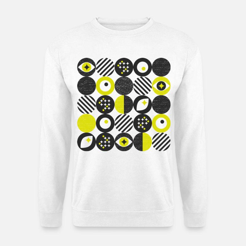 bold minimimalism l dots l yellow - Unisex Sweatshirt - white